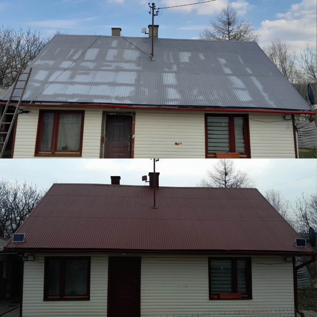 Malowanie Dachów Blaszanych, renowacja dachu blaszanego