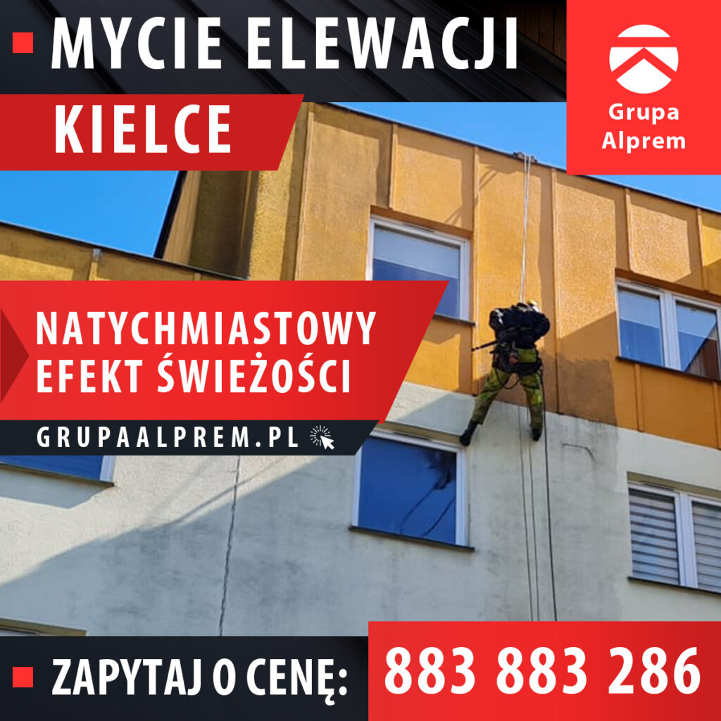 Mycie Elewacji Kielce, Czyszczenie Fasad, Tynków